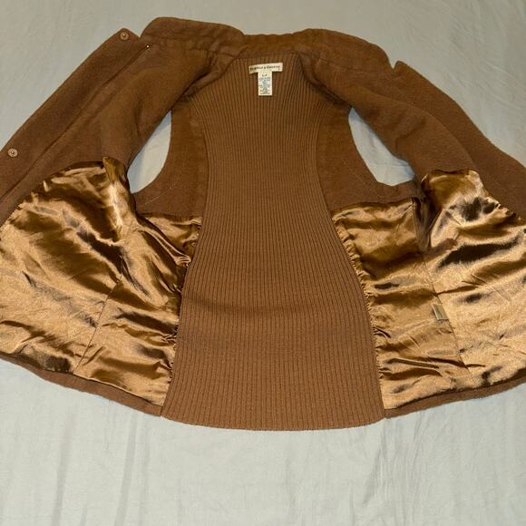 Fairway & Greene Tan Baby Alpaca Wool Golf Vest Women's Size S/P Made in Peru - Picture 9 of 9